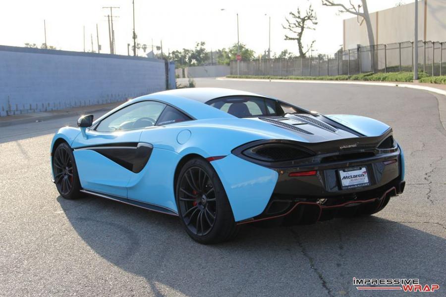  McLaren 570S Sky Blue by Impressive Wrap 2016 года  (фото 5 из 21)